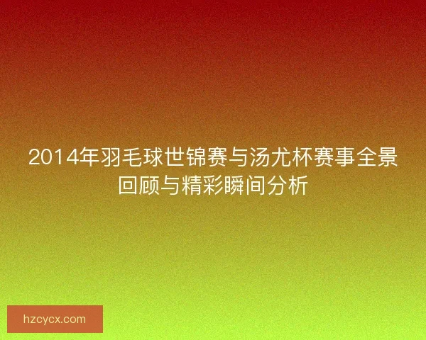 2014年羽毛球世锦赛与汤尤杯赛事全景回顾与精彩瞬间分析